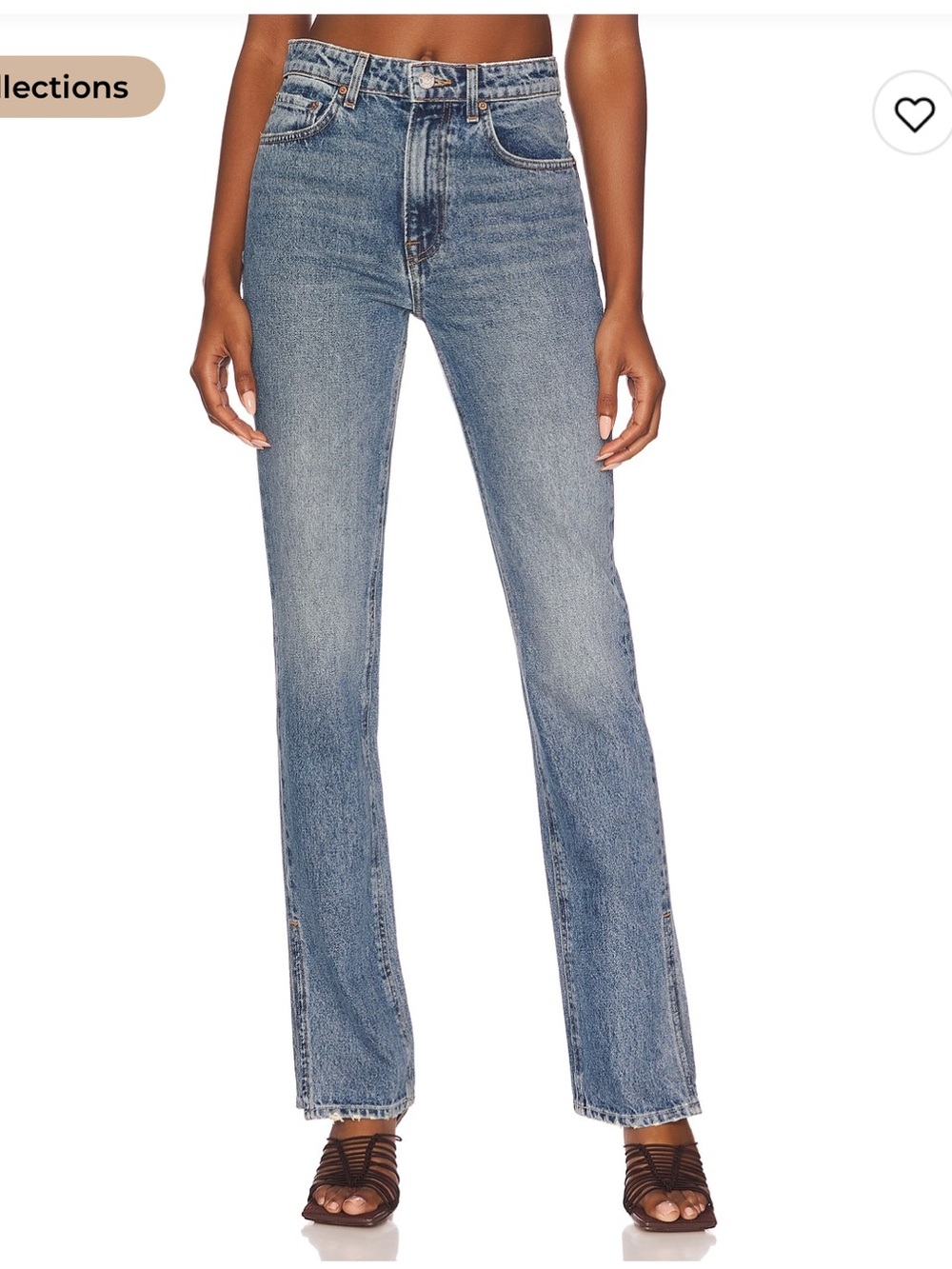 Grlfrnd Harlow High Rise slim boot with slit